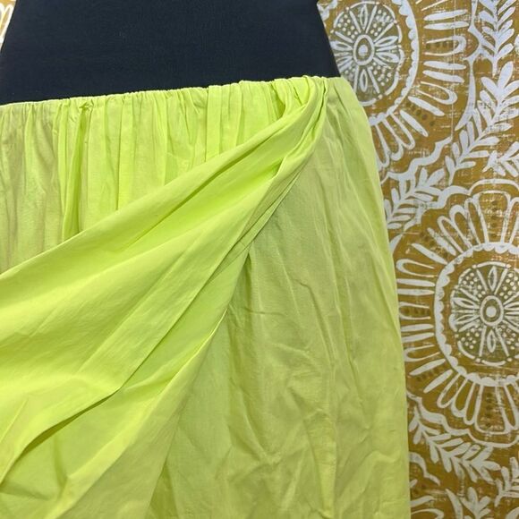 NWOT Free People Cooler In Capri Crop Top Skirt Co-Ord Set in Kiwi Combo Size XS - Picture 6 of 11